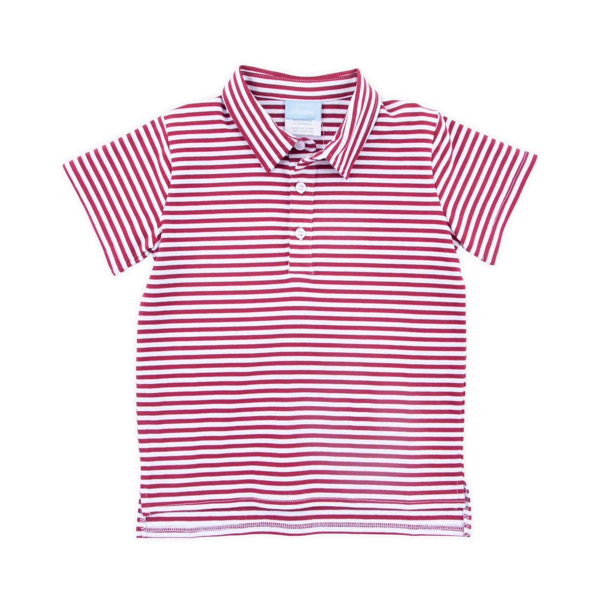 Maroon Stripe Polo