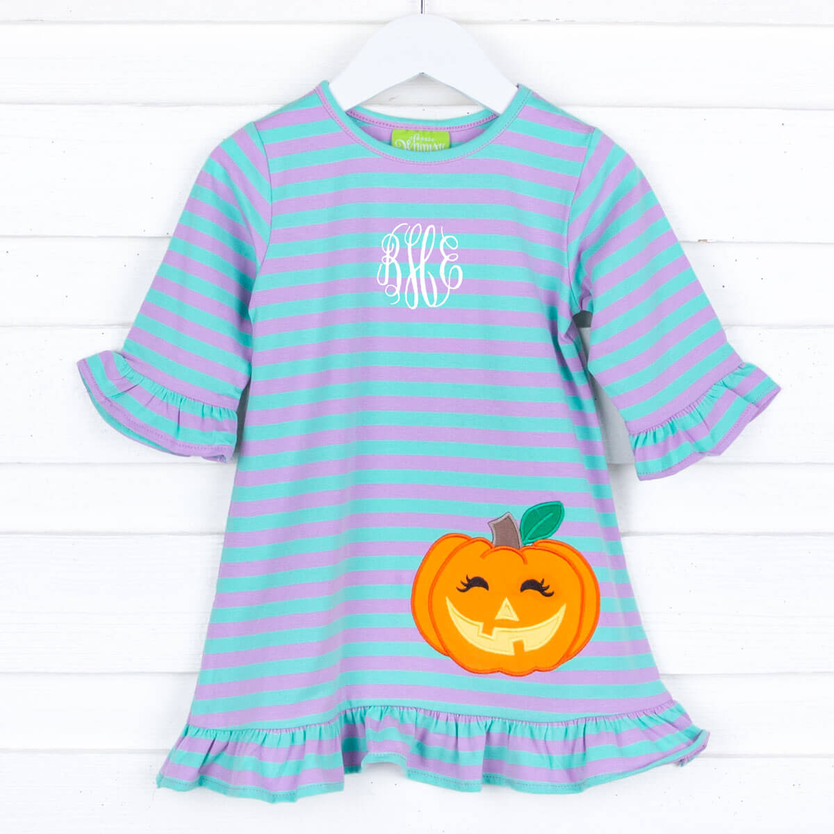 Jack O' Lantern Purple and Teal Milly Dress