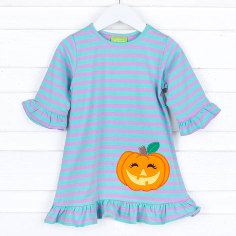Jack O' Lantern Purple and Teal Milly Dress