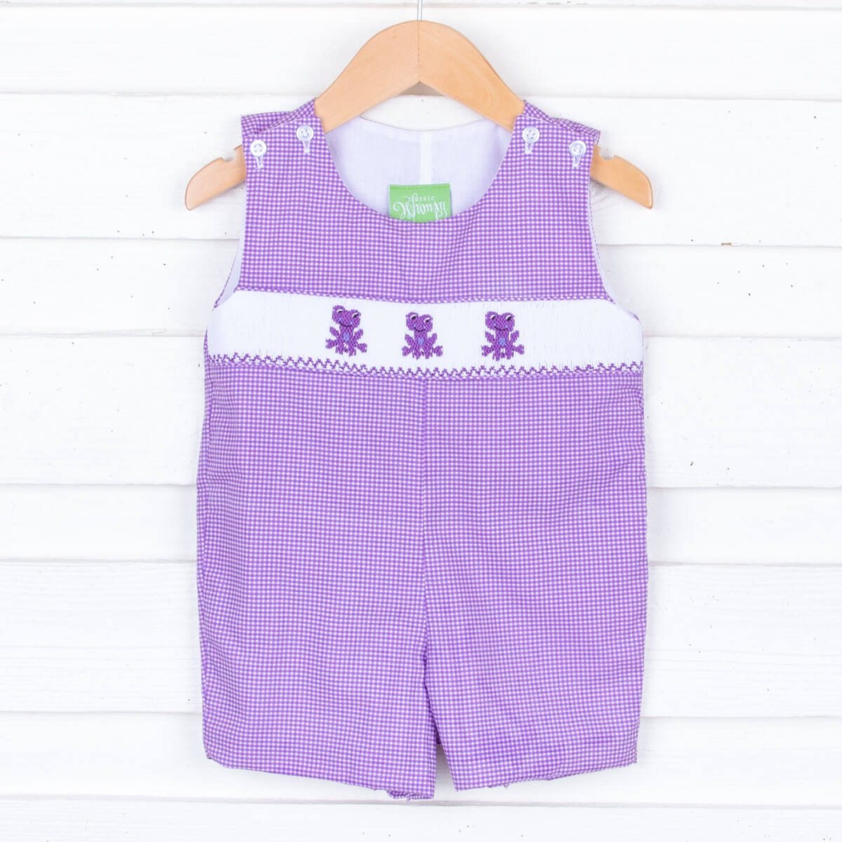 Purple Frog Smocked Bishop Jon Jon