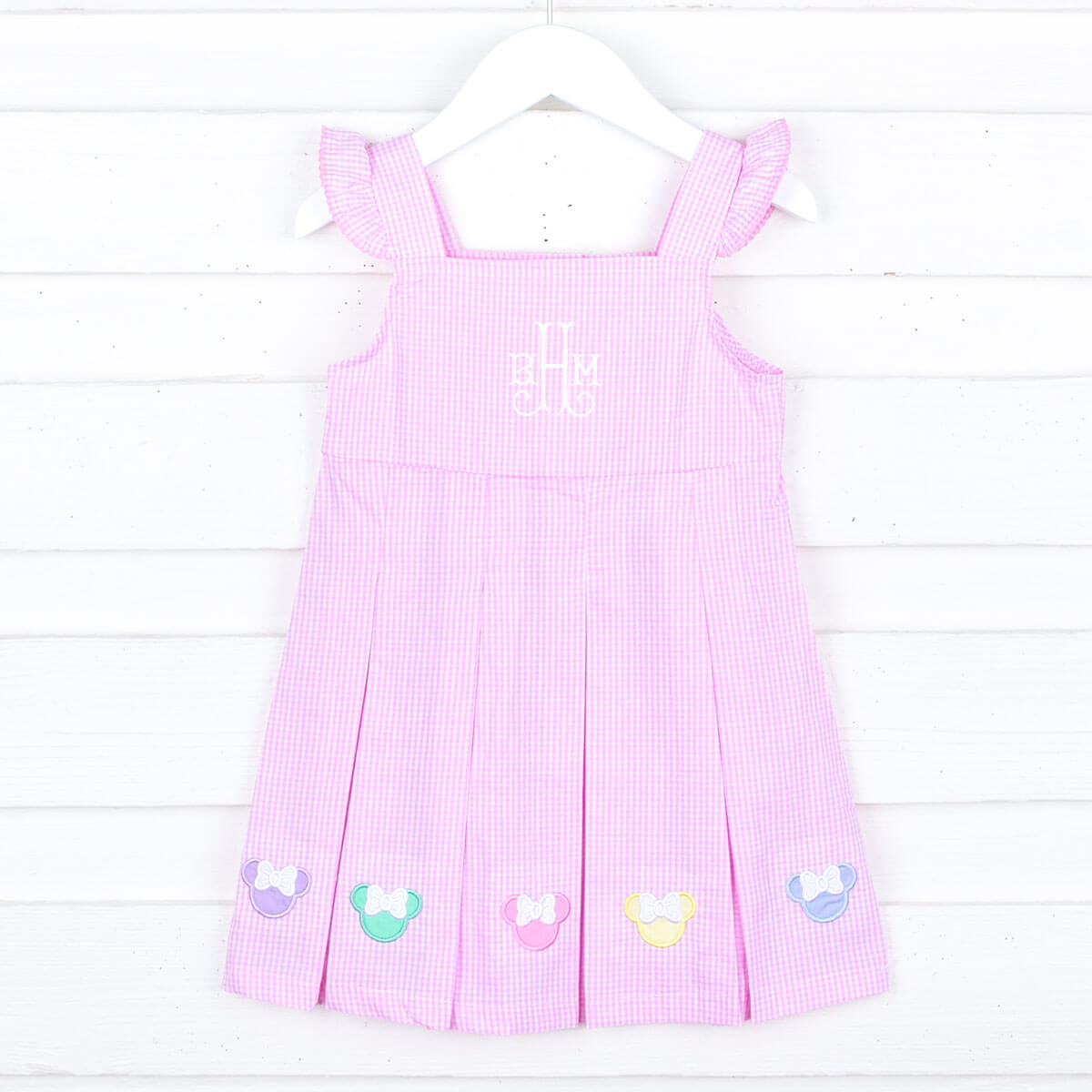 Pastel Mouse Ears Pink Gingham Chloe Dress