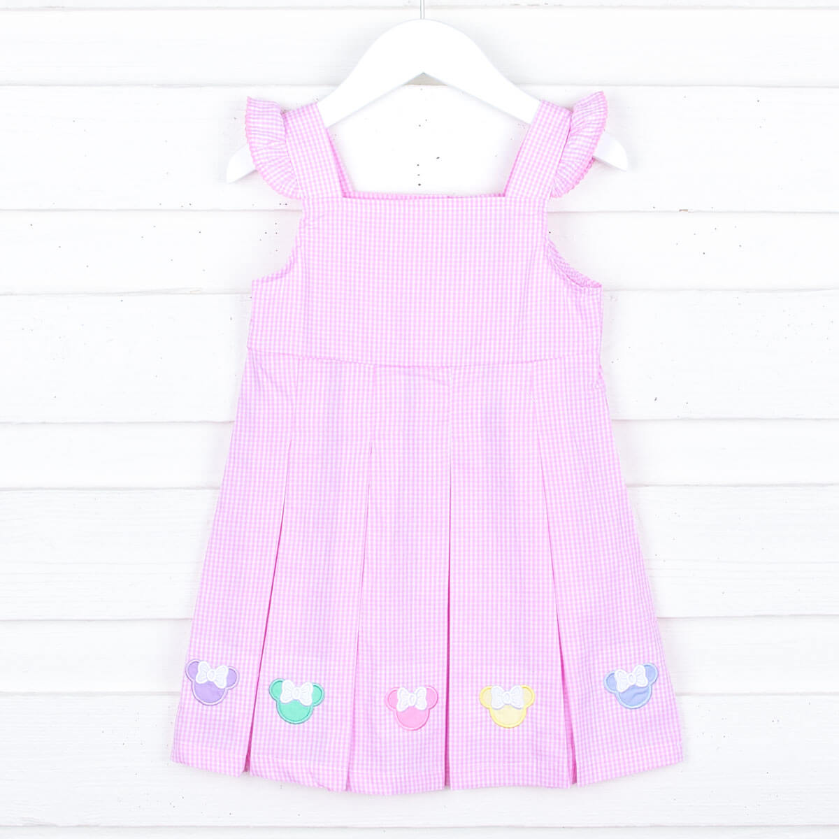 Pastel Mouse Ears Pink Gingham Chloe Dress
