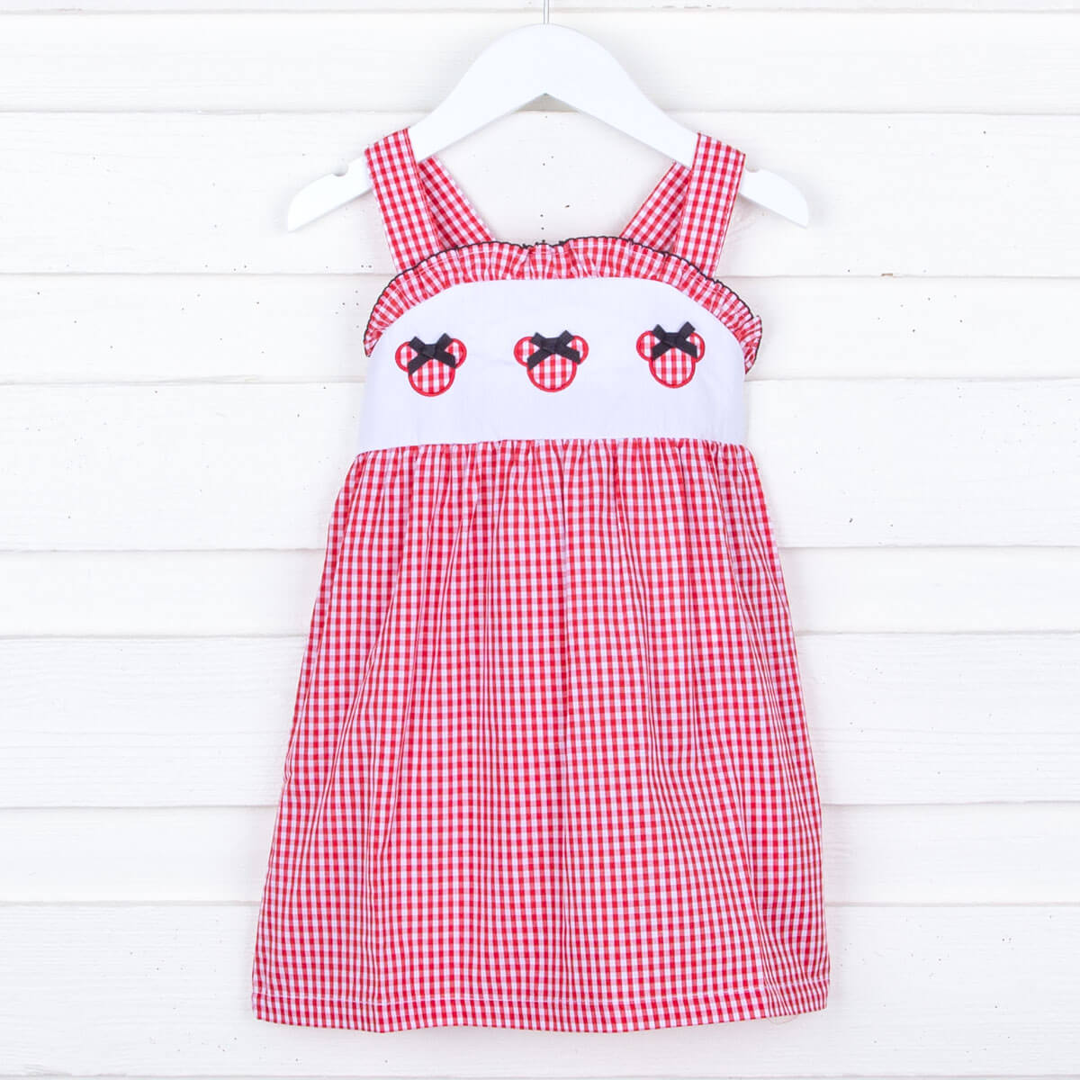 Mouse Ears Red Gingham Cara Dress