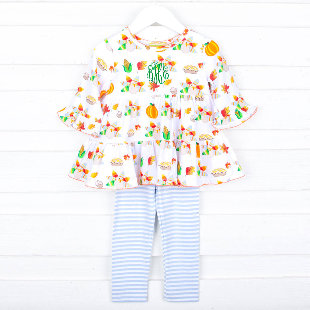 Thanksgiving Feast Print Callie Legging Set