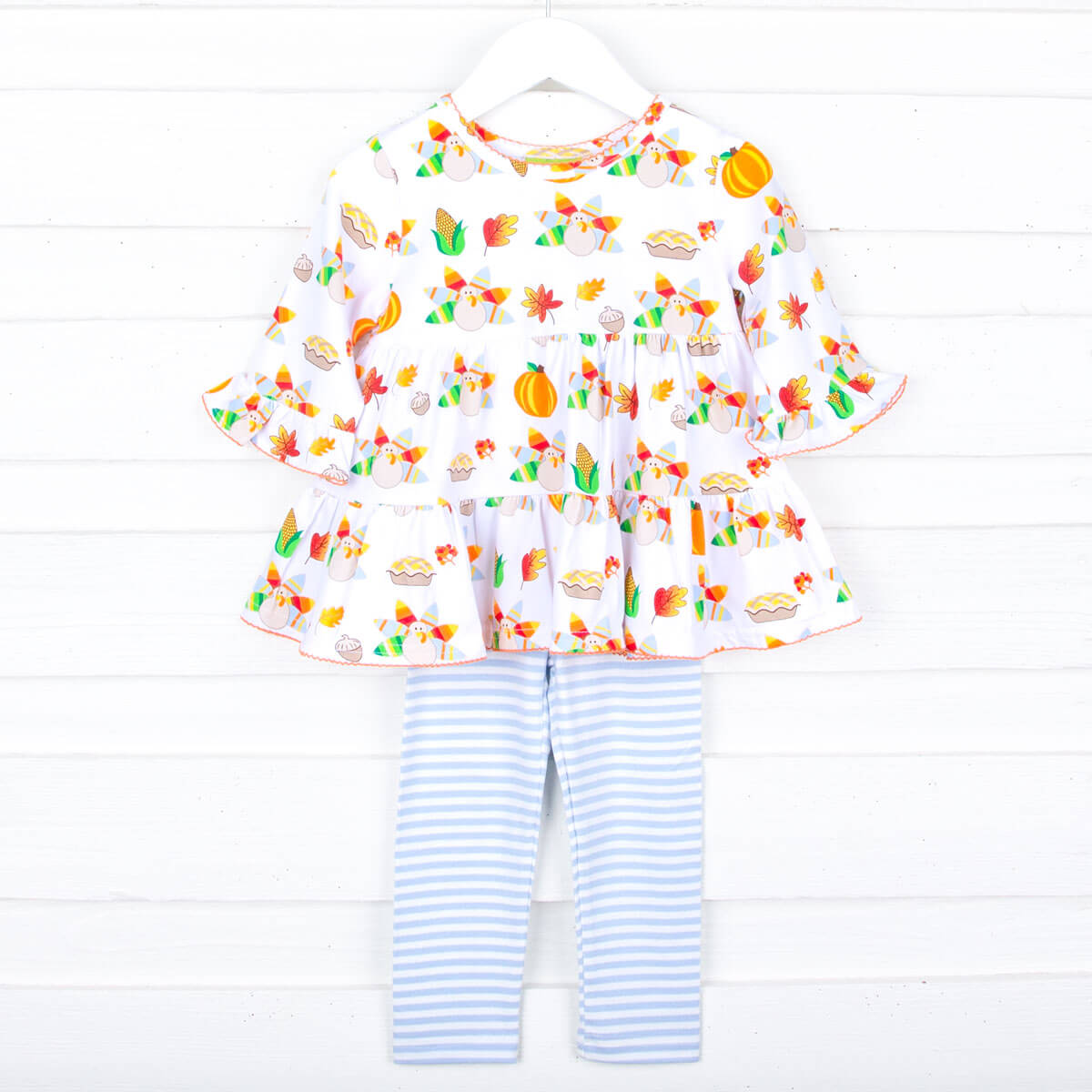 Thanksgiving Feast Print Callie Legging Set