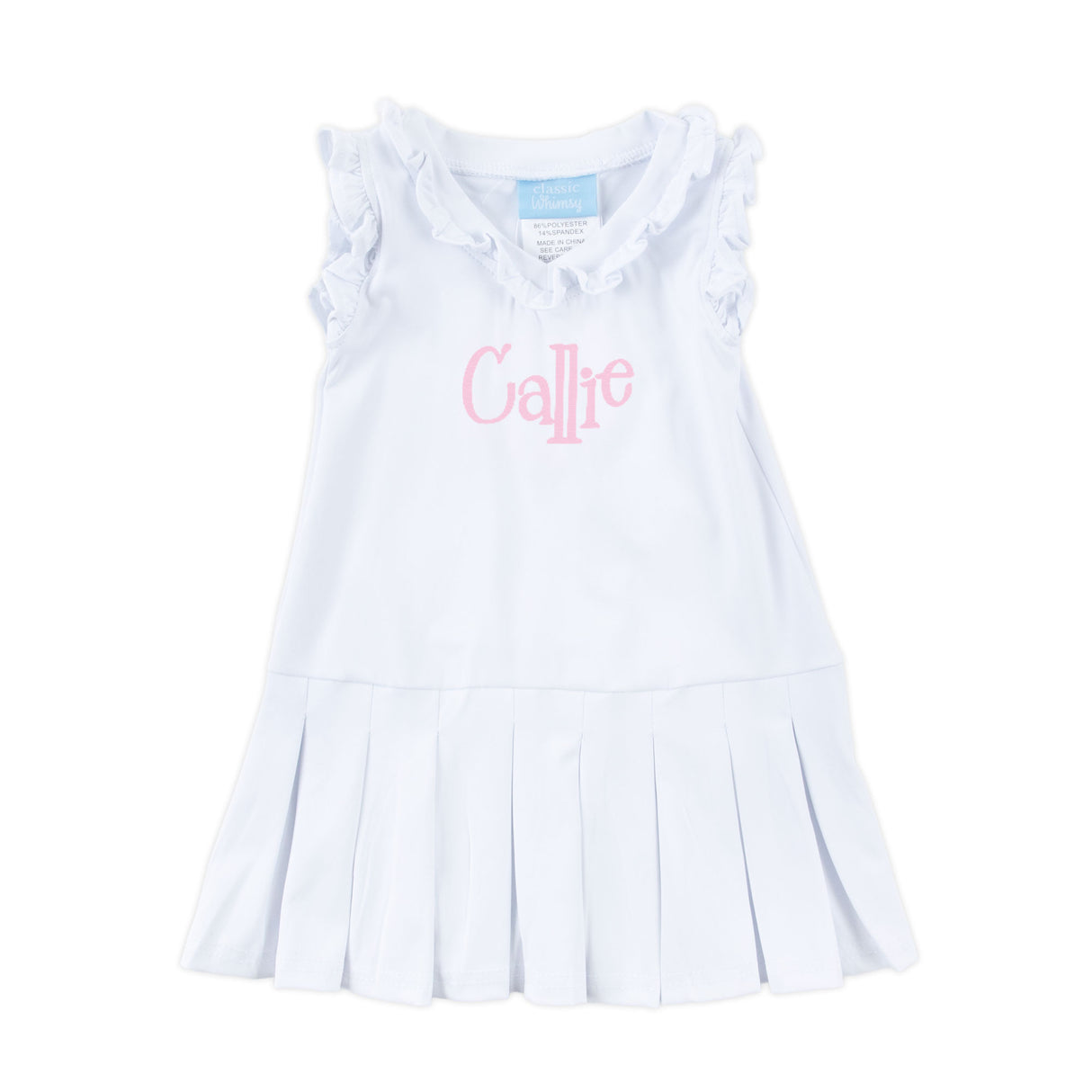 White Ruffle Tennis Dress