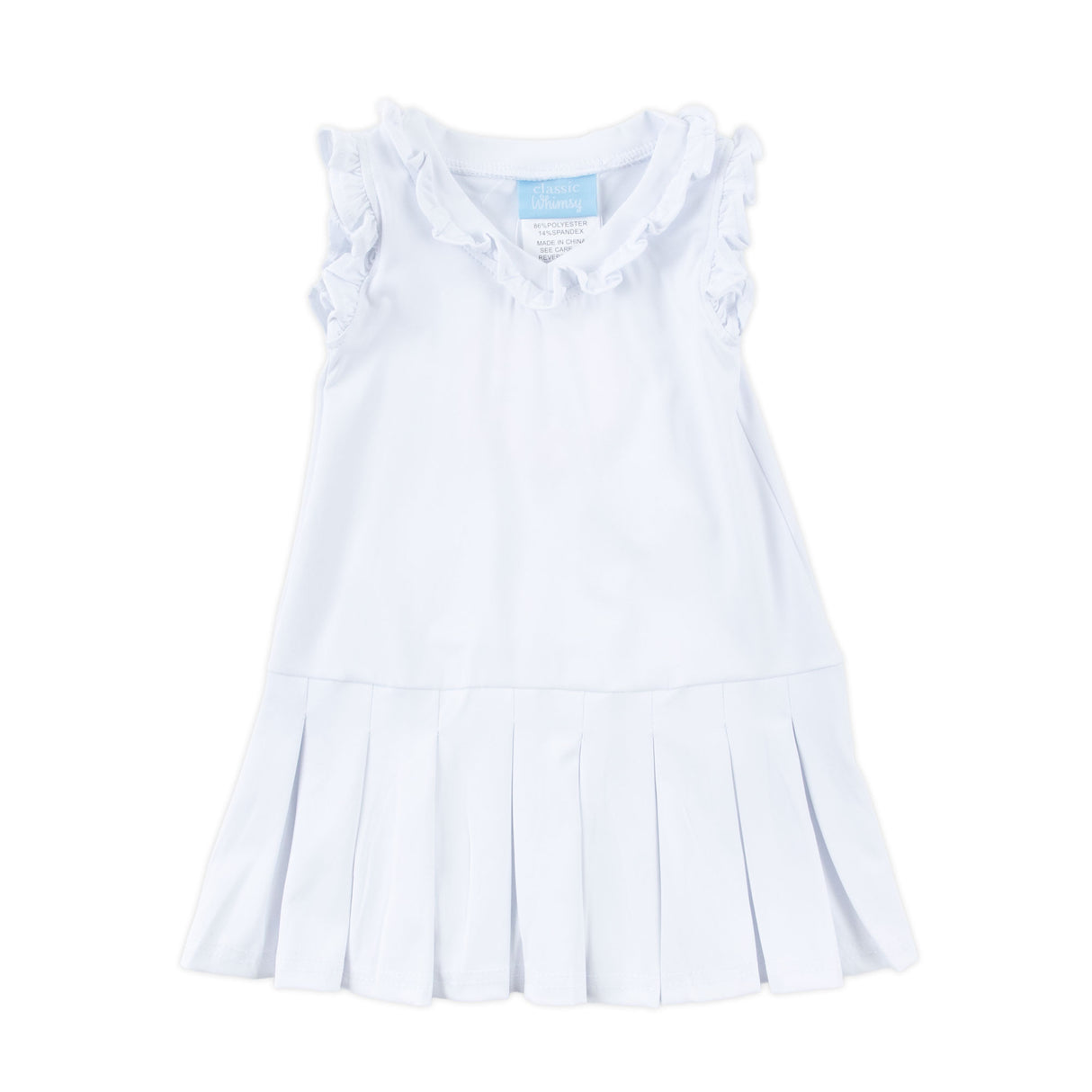 White Ruffle Tennis Dress