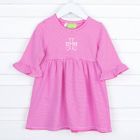 Hot Pink Stripe Sophia Dress
