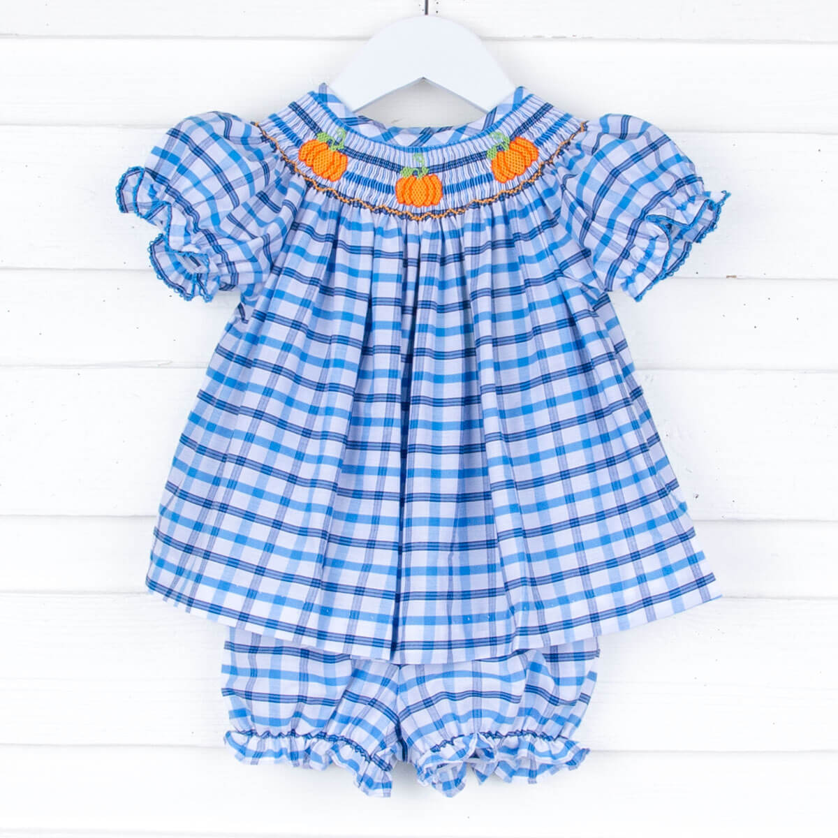 Fall Is In The Air Smocked Bloomer Set