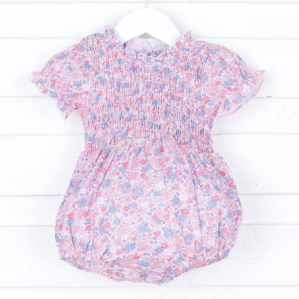 Flowers in Paris Smocked Ariella Bubble