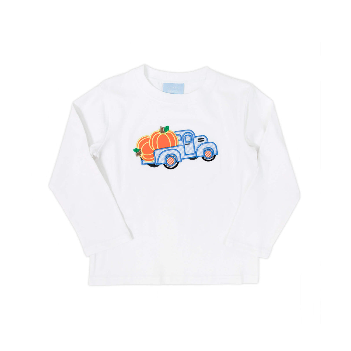 Pumpkin Truck White Long Sleeve Shirt