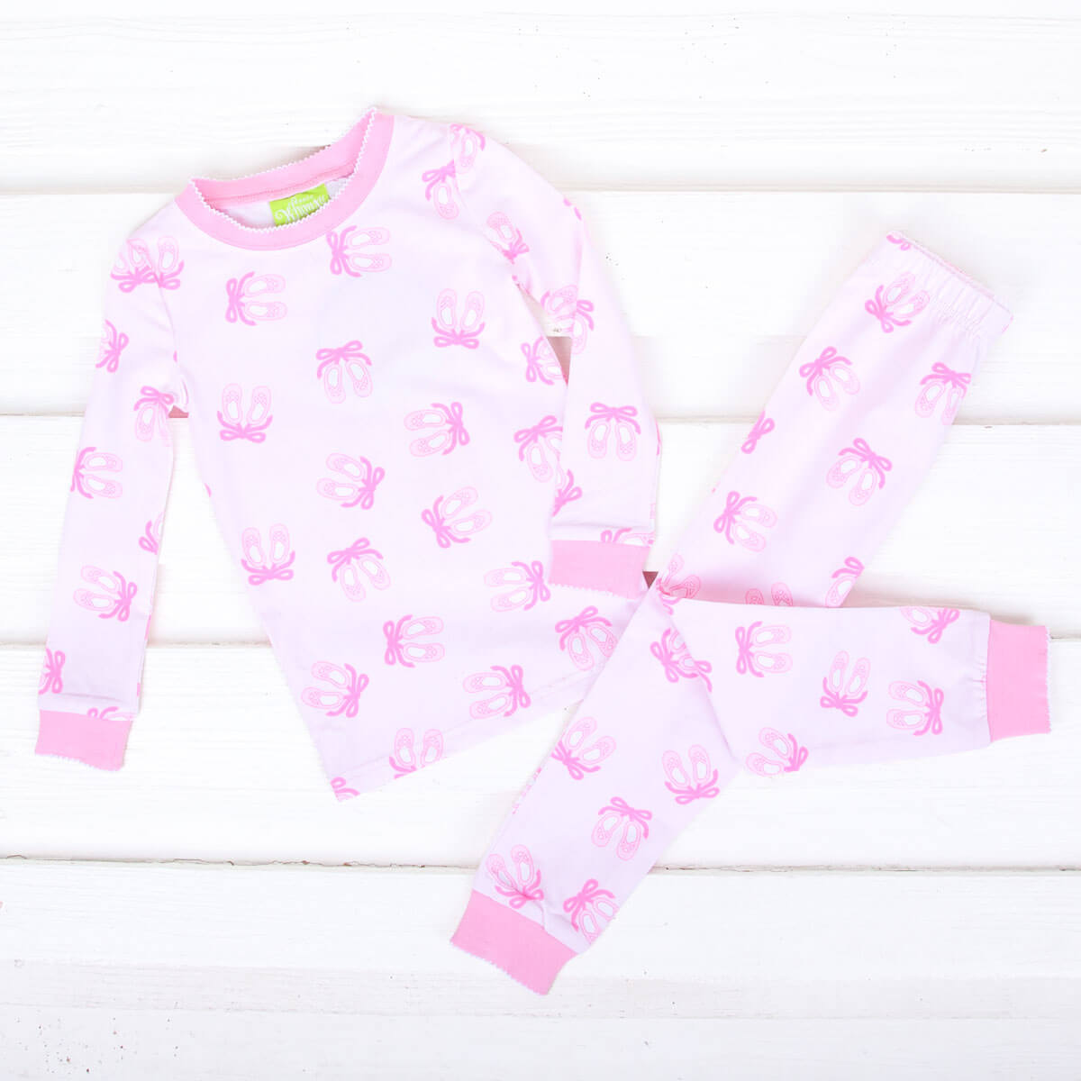 Ballet Slippers Pink Pajamas