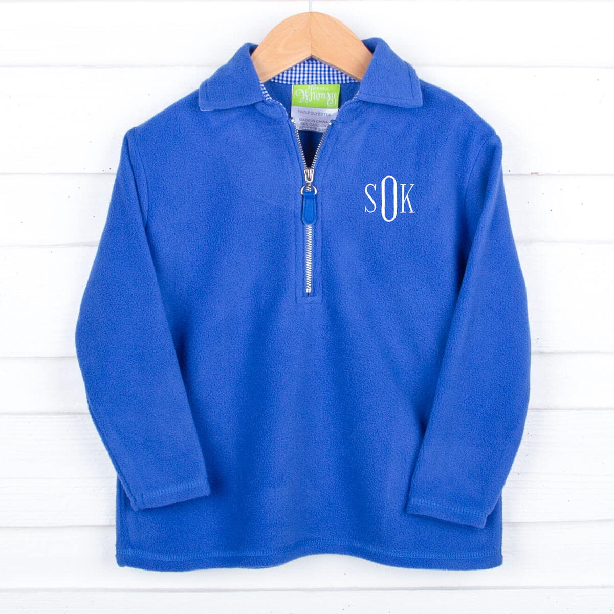 Royal Blue Half Zip Fleece Jacket