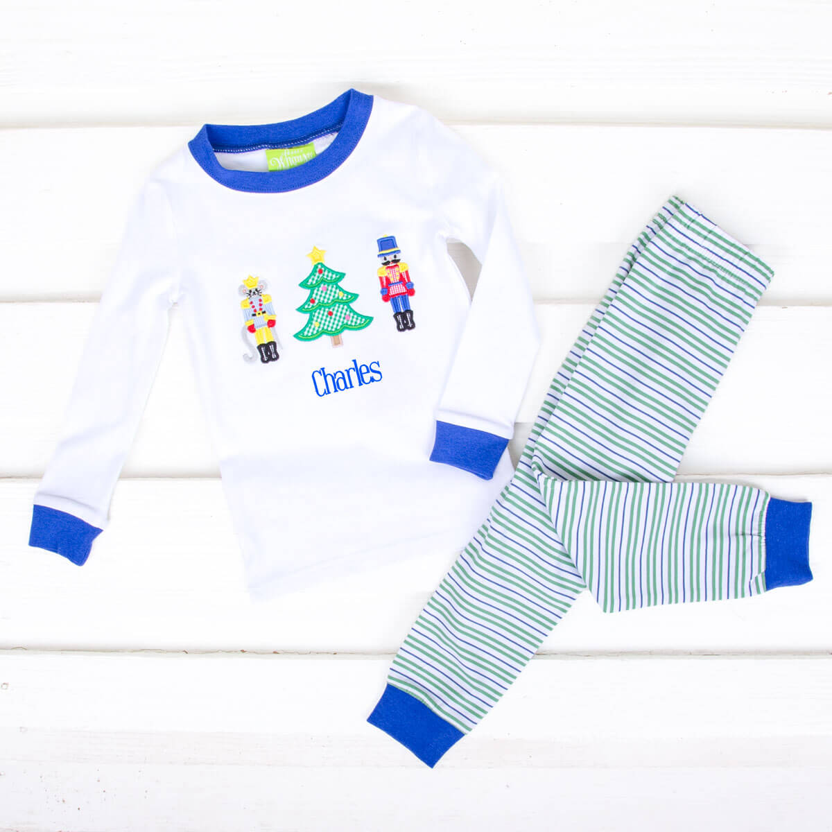 Nutcracker Blue Stripe Pajamas