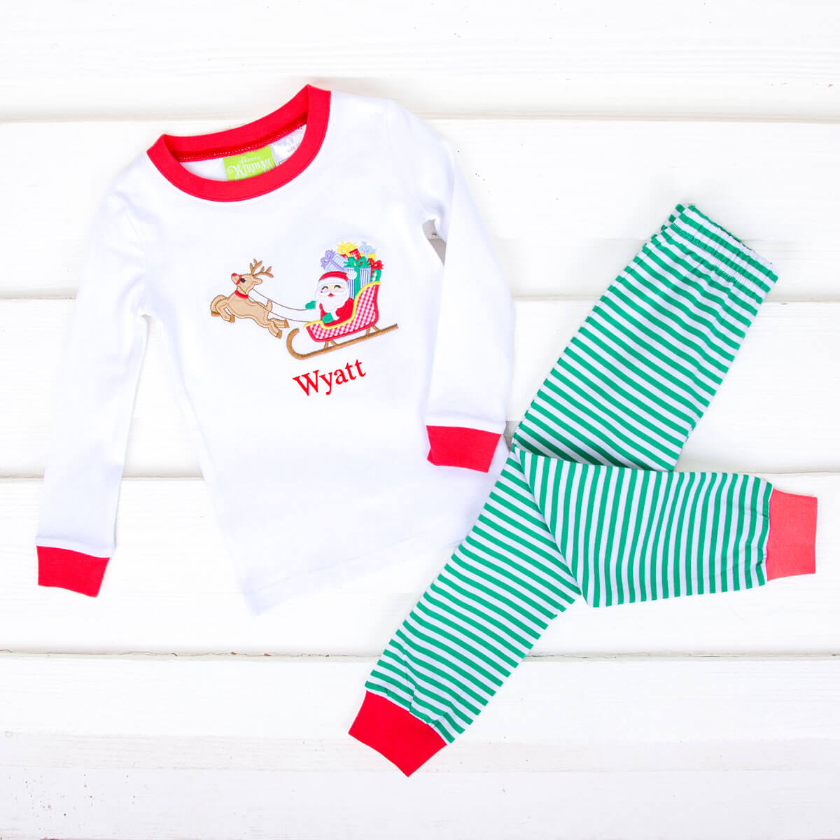 Rudolph & Santa's Sleigh Pajamas