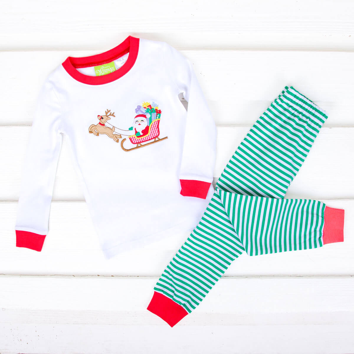 Rudolph & Santa's Sleigh Pajamas