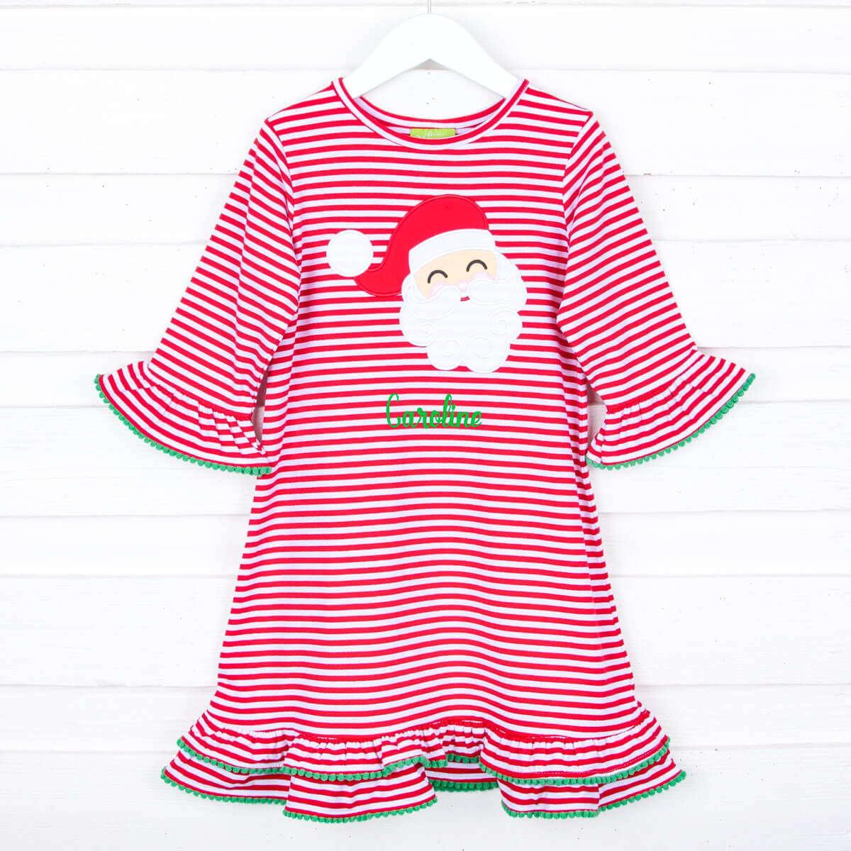 Happy Santa Red Stripe Milly Dress
