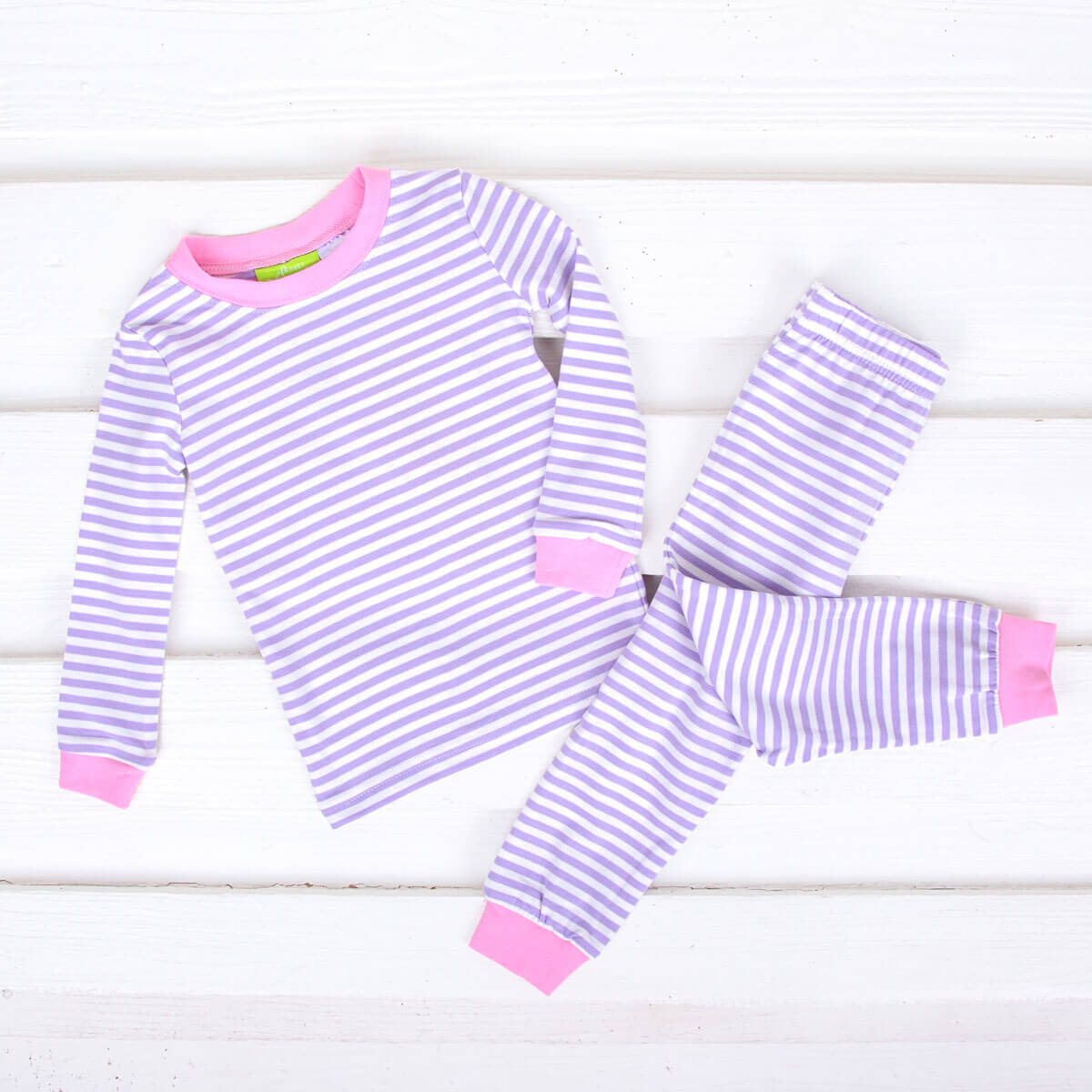 Purple and White Stripe  Pajamas
