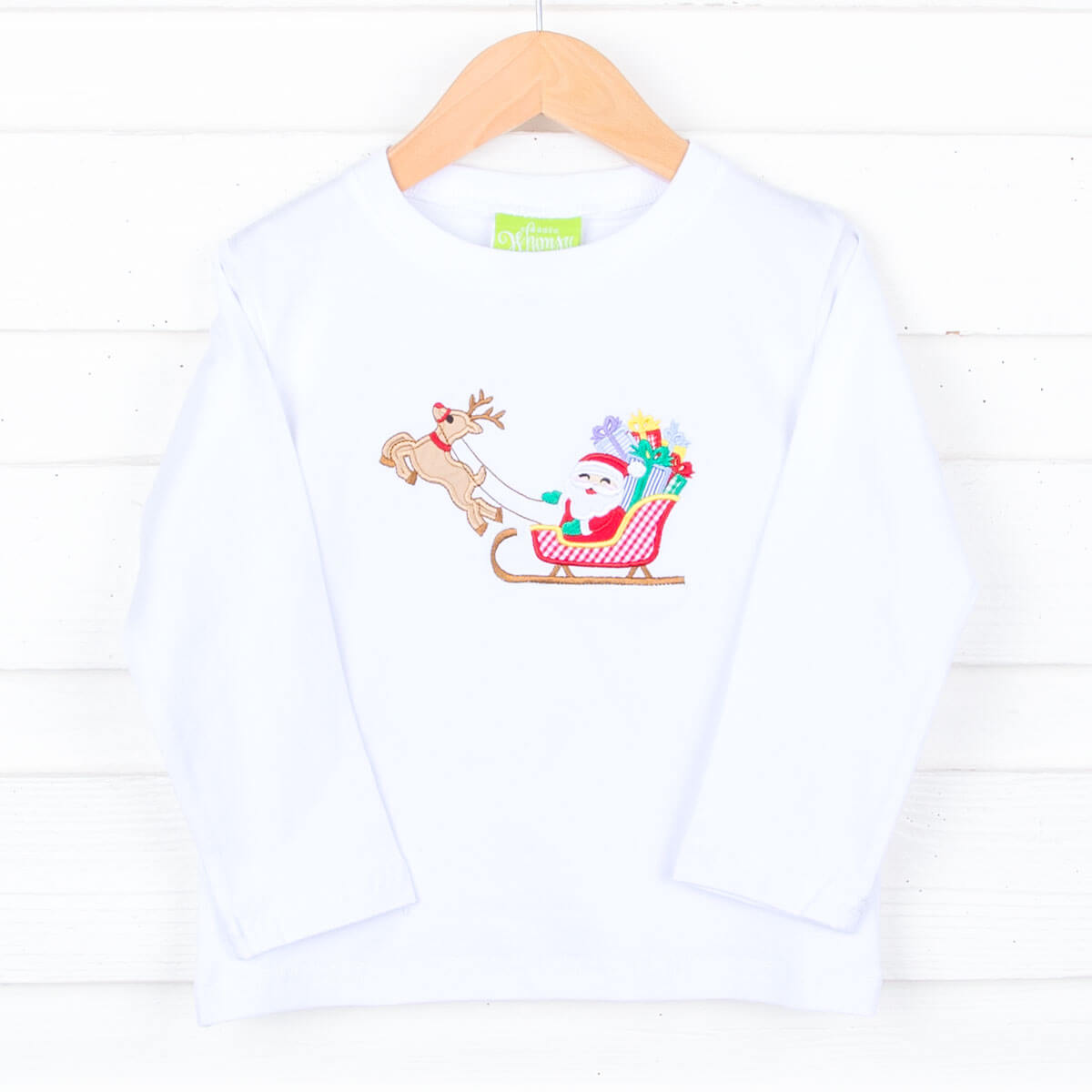 Rudolph & Santa's Sleigh Long Sleeve Shirt