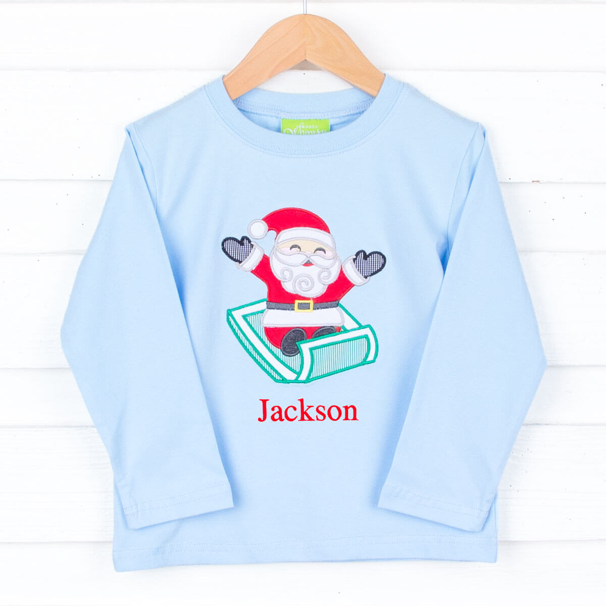 Santa Sledding Adventure Long Sleeve Shirt