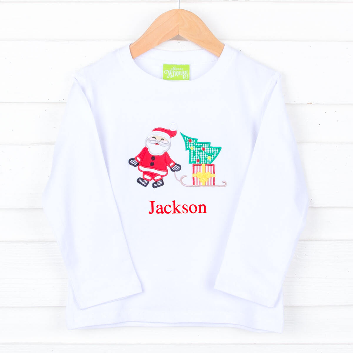 Santa's Sleigh Long Sleeve Shirt