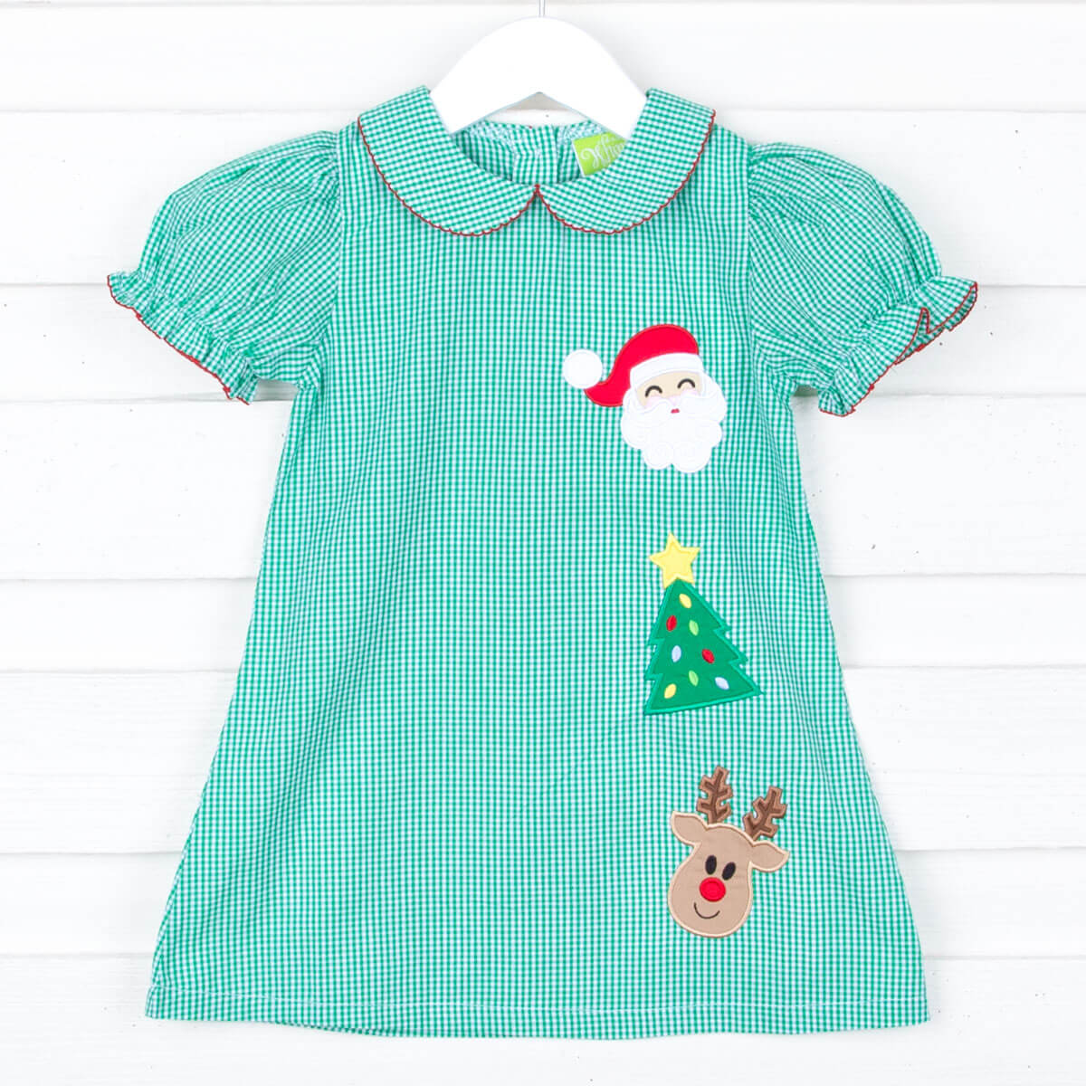 Christmas Cheer Green Sally Dress