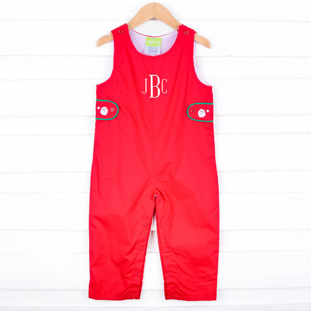 Happy Santa Solid Red Longall