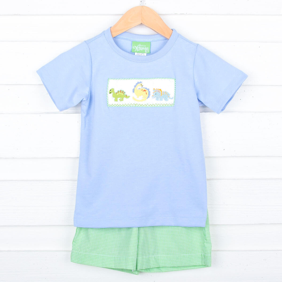 Dinosaur Smocked Short Set