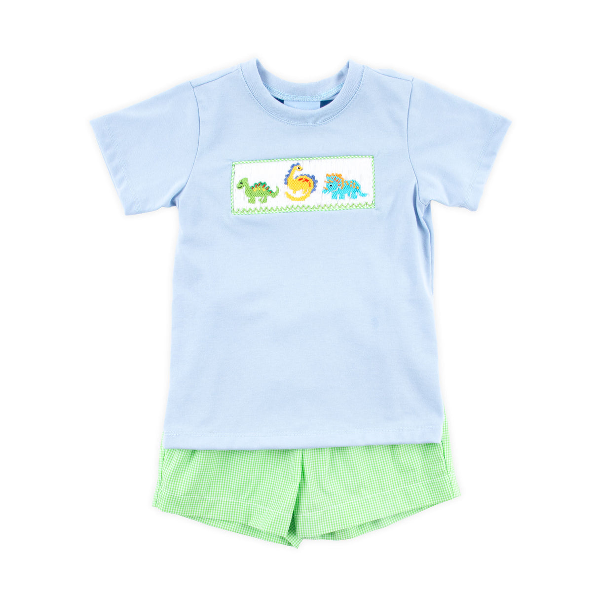 Dinosaur Smocked Short Set