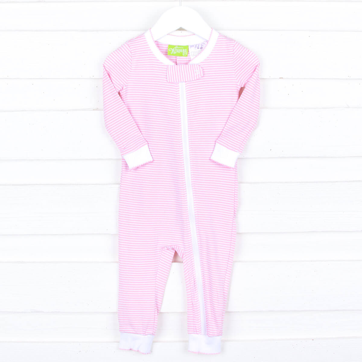 Pink Stripe Zip Sleeper
