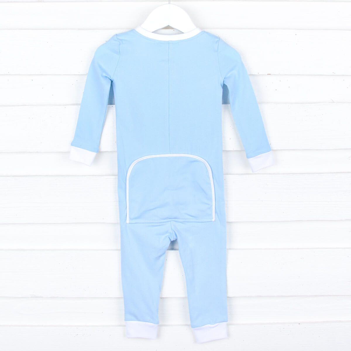 Solid Zip Sleeper Light Blue