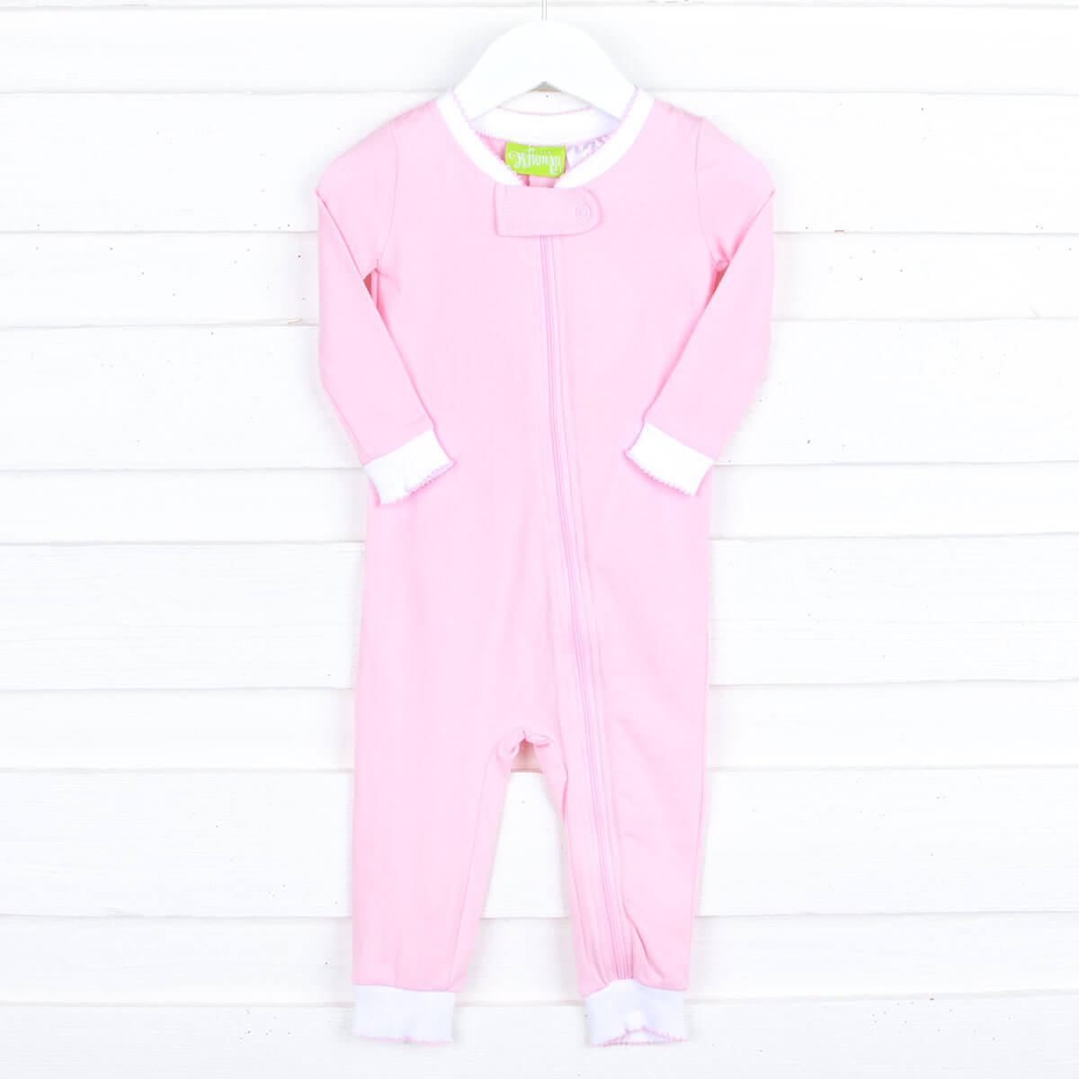Solid Zip Sleeper Pink
