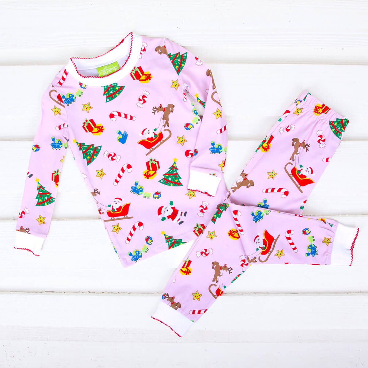 We Believe In Santa Pink Pajamas