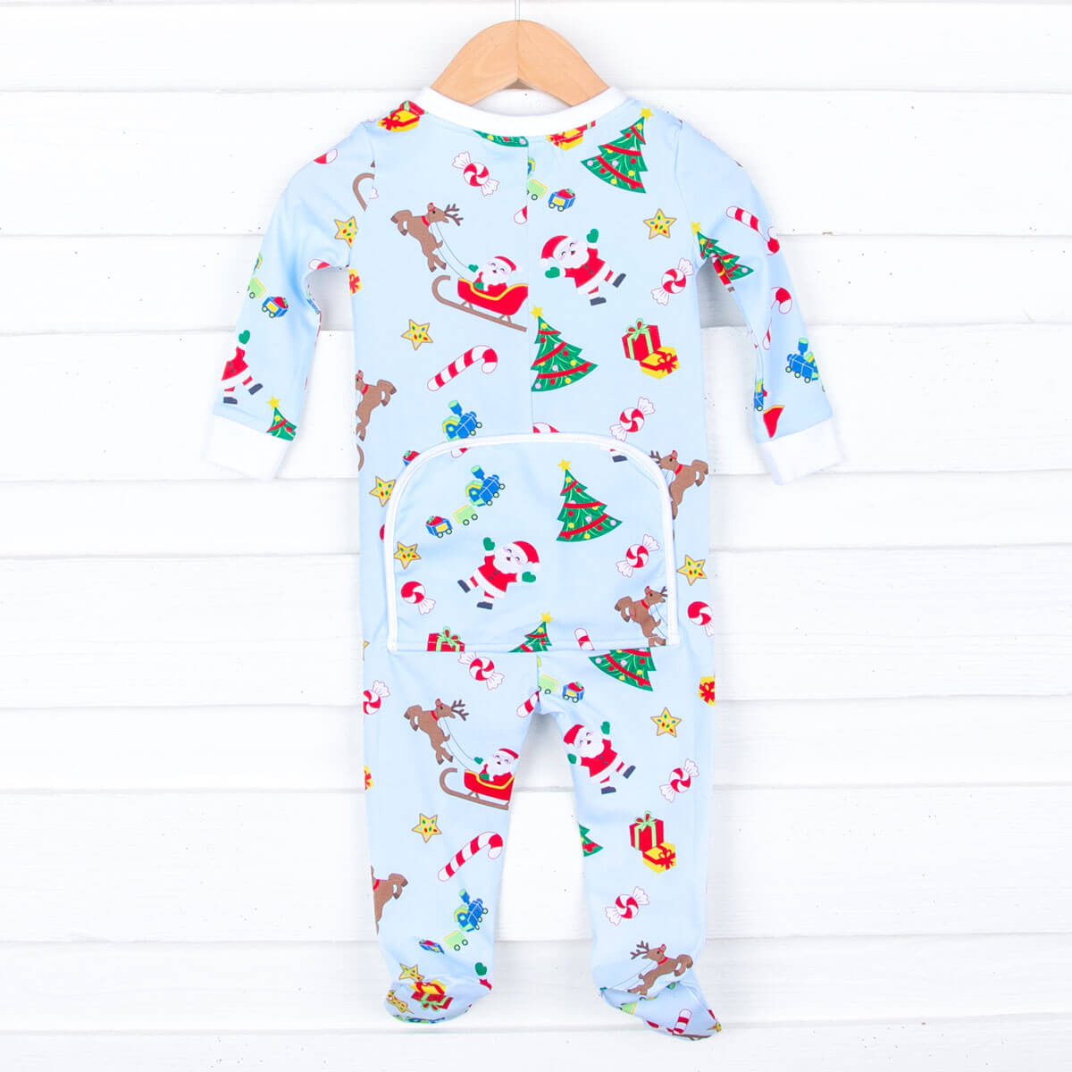 We Believe In Santa Blue Zip Sleeper