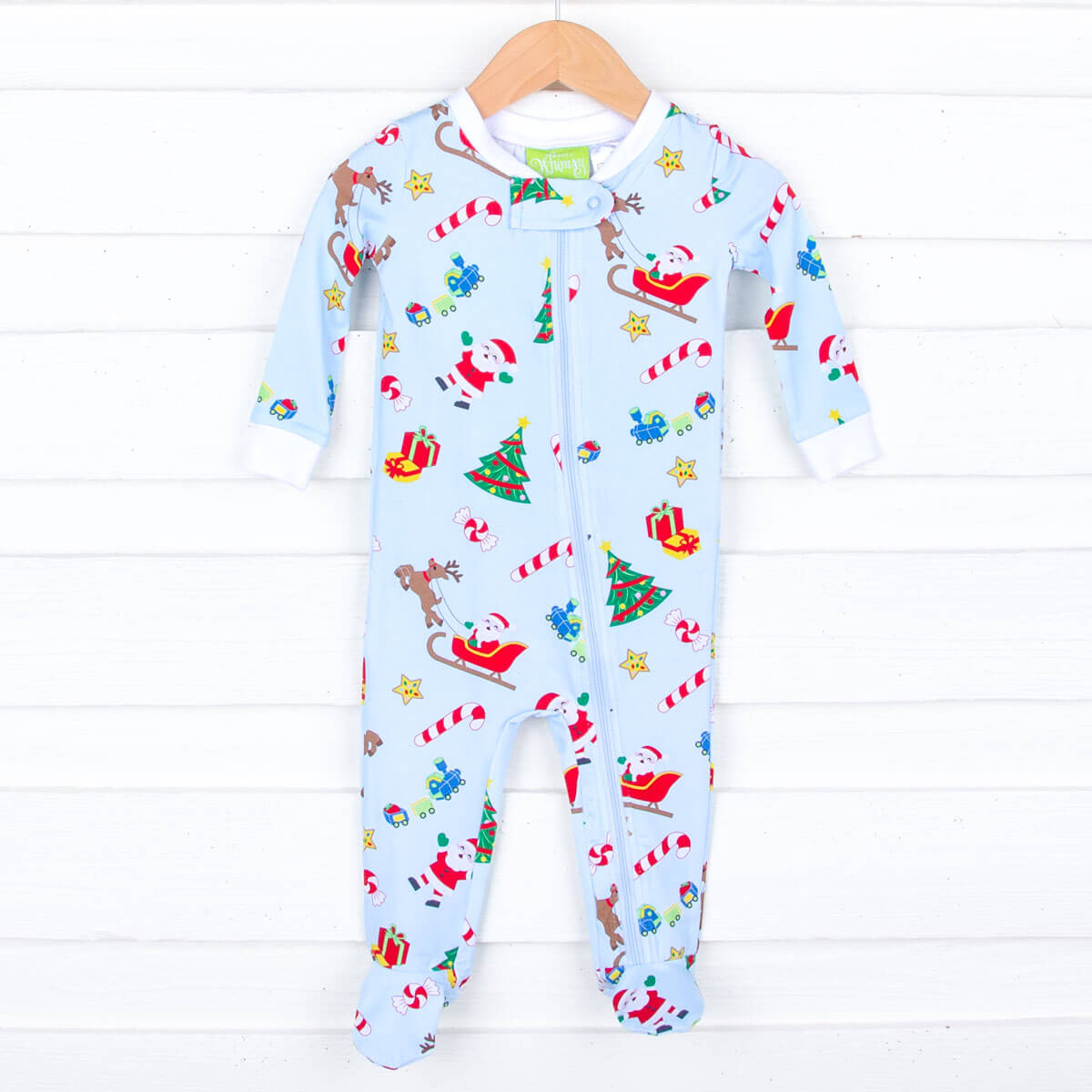 We Believe In Santa Blue Zip Sleeper