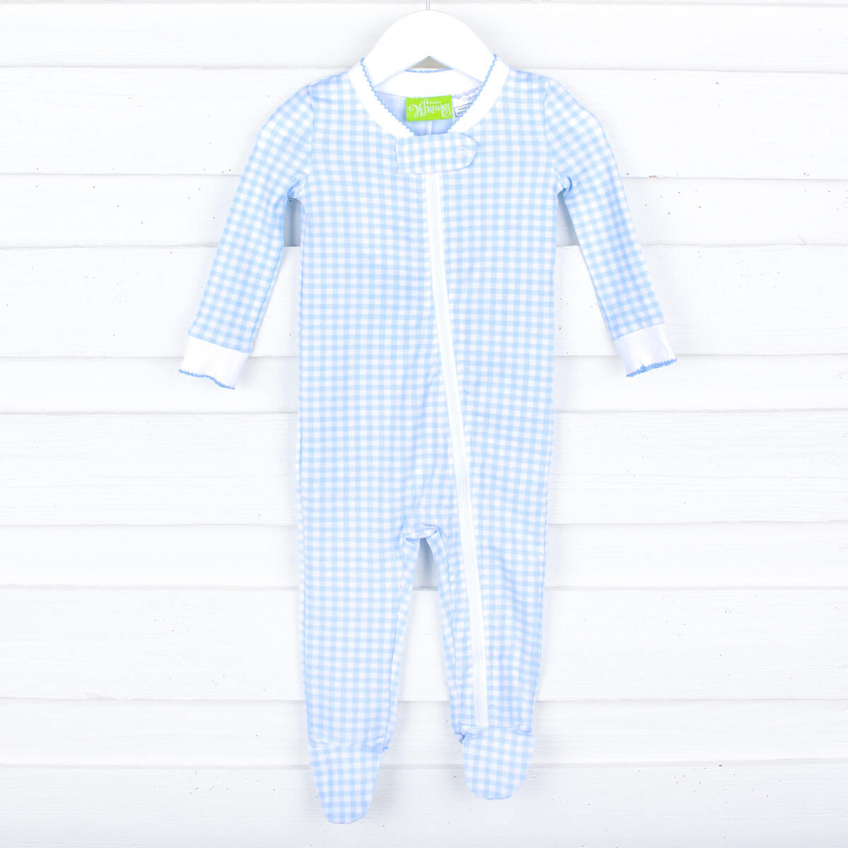 Gingham Zip Sleeper