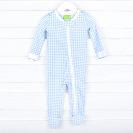 Gingham Zip Sleeper