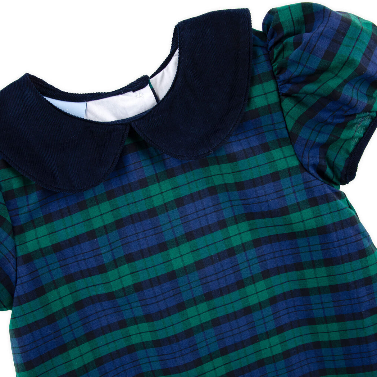 Hamilton Plaid Navy & Green Sally Dress