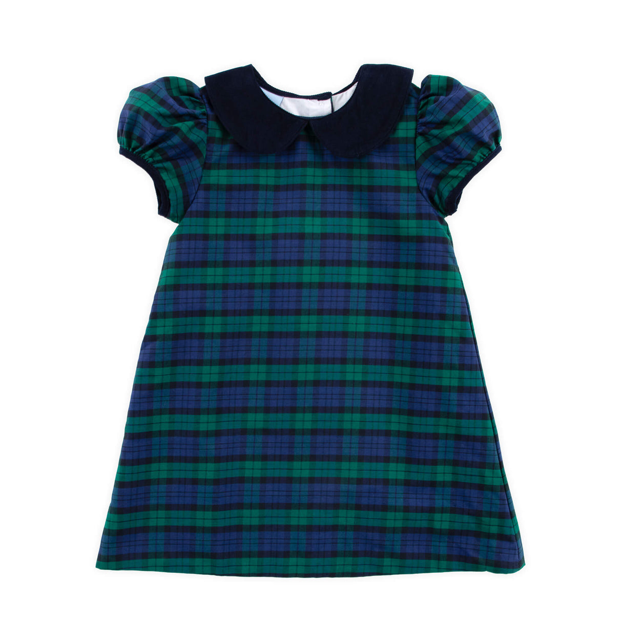 Hamilton Plaid Navy & Green Sally Dress