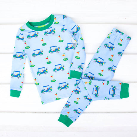 Golf Cart Blue Pajamas
