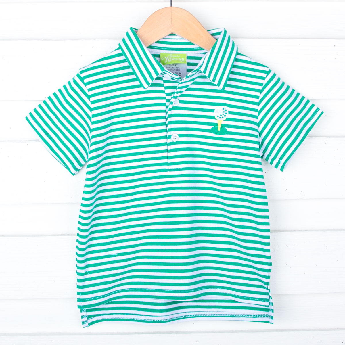 Golf Tee Stripe Polo