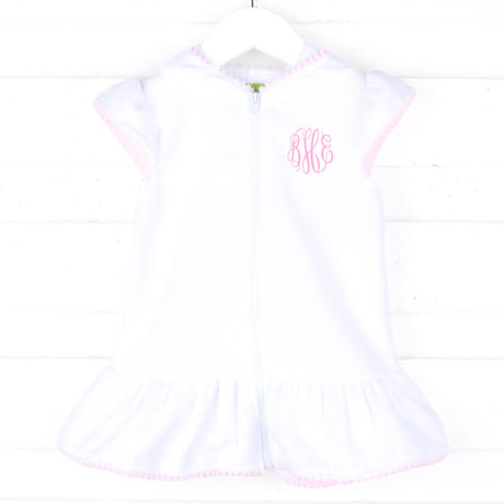 Pink Pom Pom Swim Cover Up
