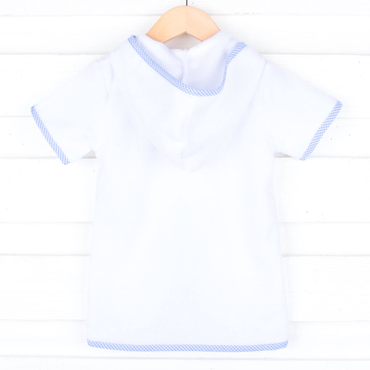 Blue Check Swim Cover Up