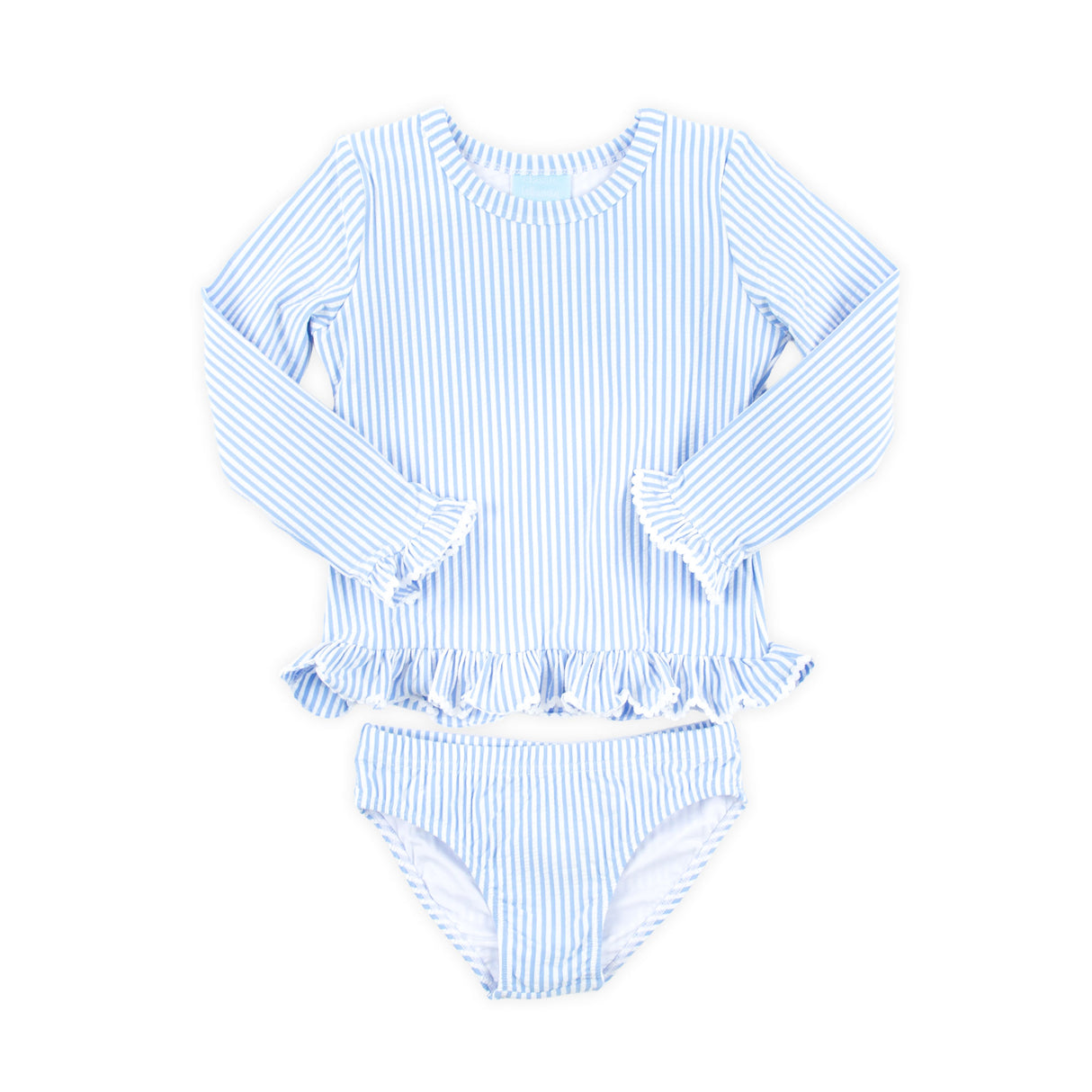 Santorini Blue Rash Guard Set