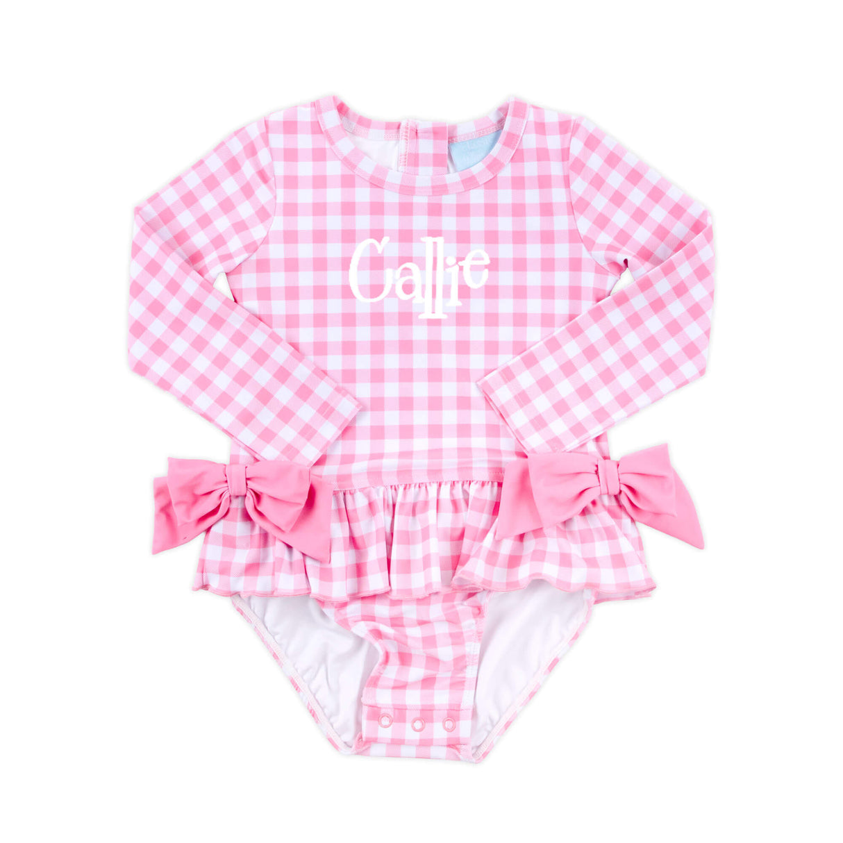 Capri Pink Rash Guard Swimsuit