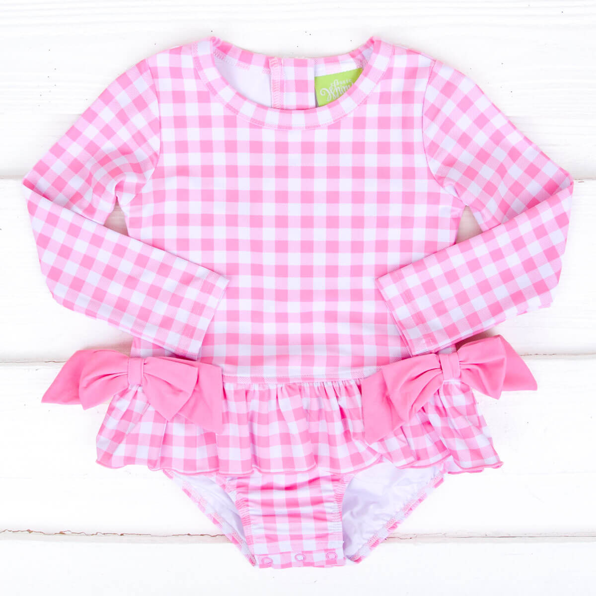 Capri Pink Rash Guard Swimsuit
