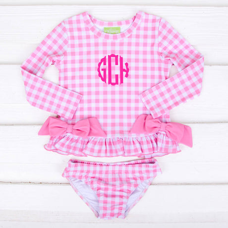 Capri Pink Rash Guard Set