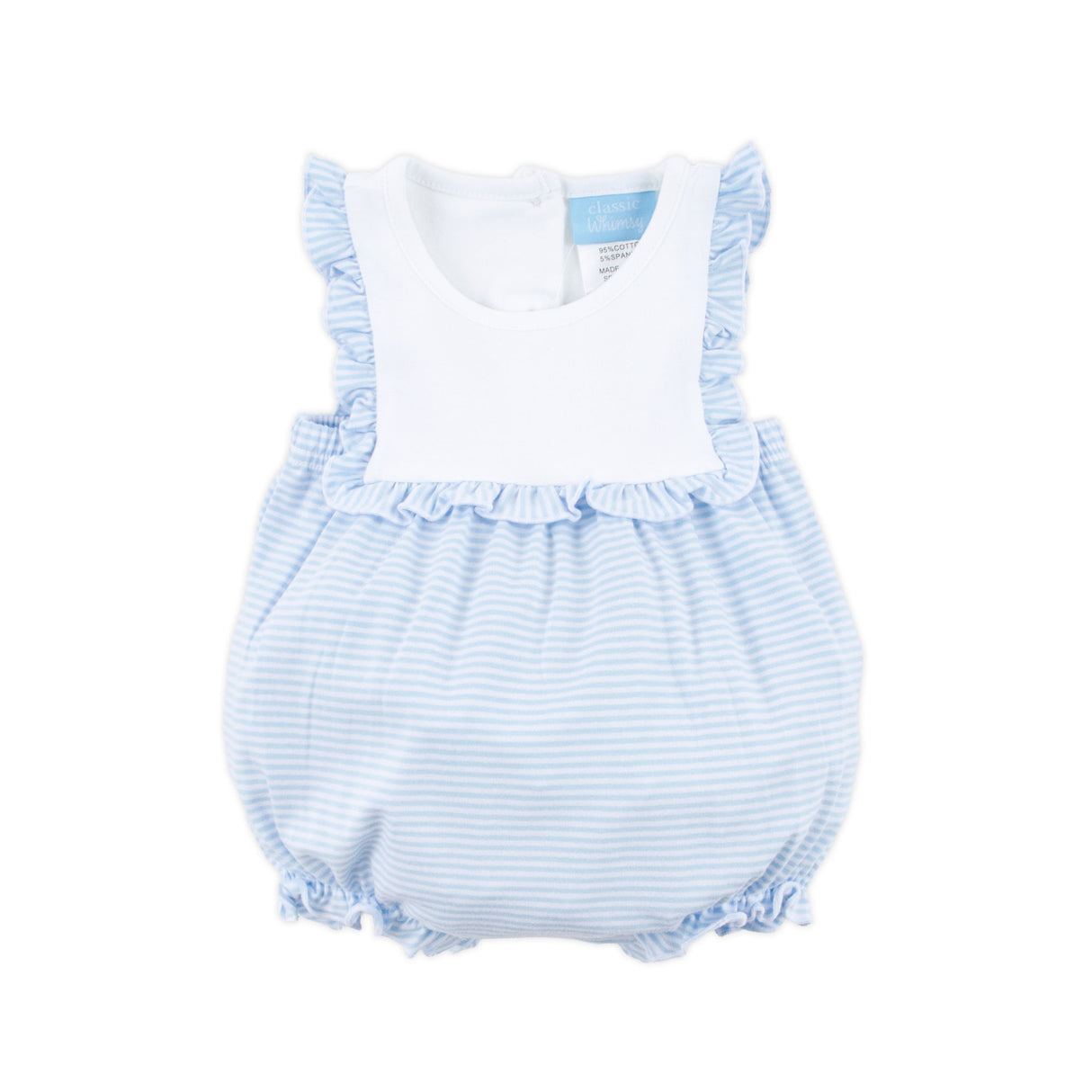 Blue Stripe Knit Bib Bubble