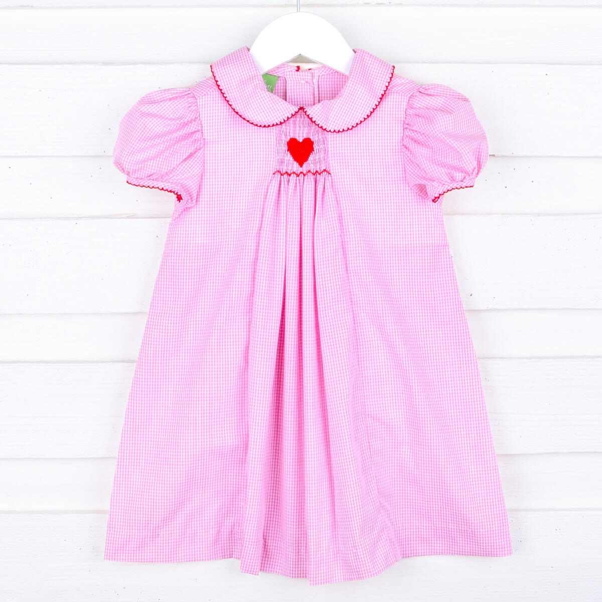 Beautiful Love Smocked Pink Bishop Dress