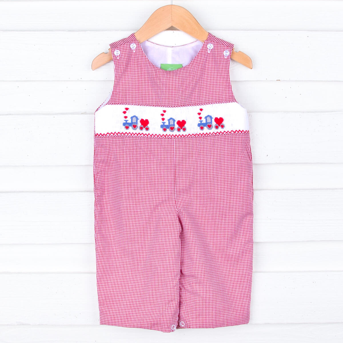 Love Overload Red Train Smocked Longall